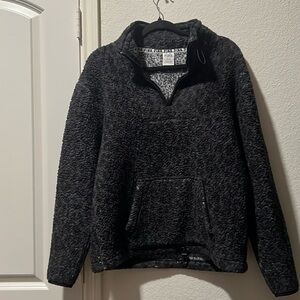 VS PINK. Black leopard pullover